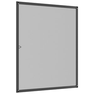 Insektenschutz für Fenster Anthrazit 80x100 cm