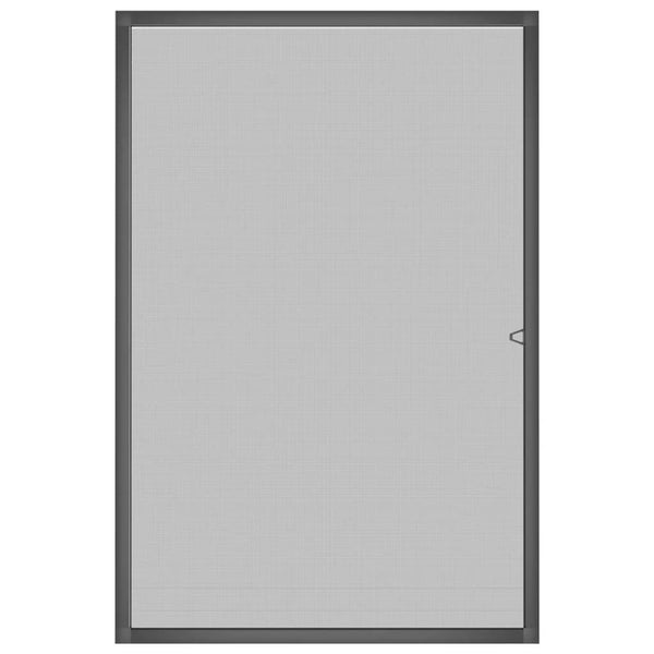 Insektenschutz für Fenster Anthrazit 80x120 cm