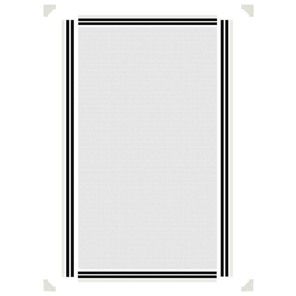 Magnet-Insektenschutz für Fenster Weiß 80x140 cm