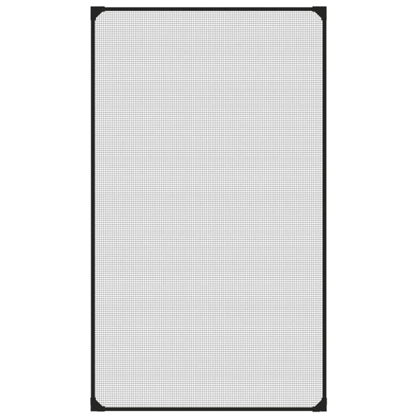 Magnet-Insektenschutz für Fenster Anthrazit 80x140 cm