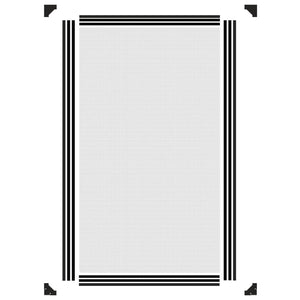 Magnet-Insektenschutz für Fenster Anthrazit 80x140 cm
