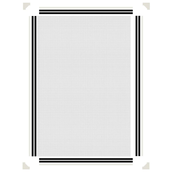 Magnet-Insektenschutz für Fenster Weiß 80x120 cm