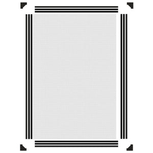 Magnet-Insektenschutz für Fenster Anthrazit 80x120 cm