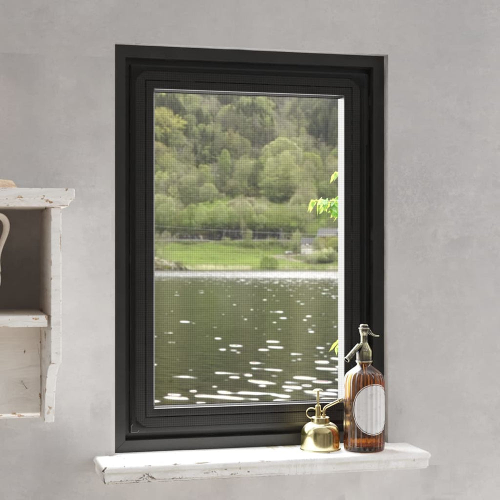 vidaXL Moustiquaire magnétique de fenêtre Anthracite 80x120 cm