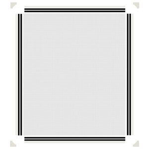 Magnet-Insektenschutz für Fenster Weiß 100x120 cm