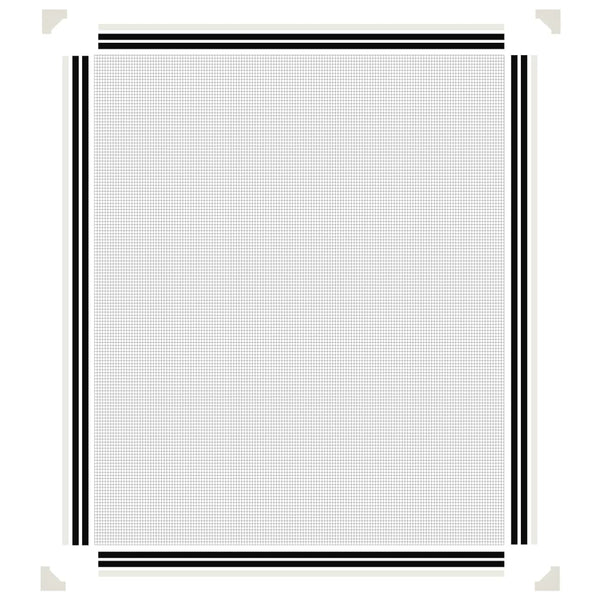Magnet-Insektenschutz für Fenster Weiß 100x120 cm