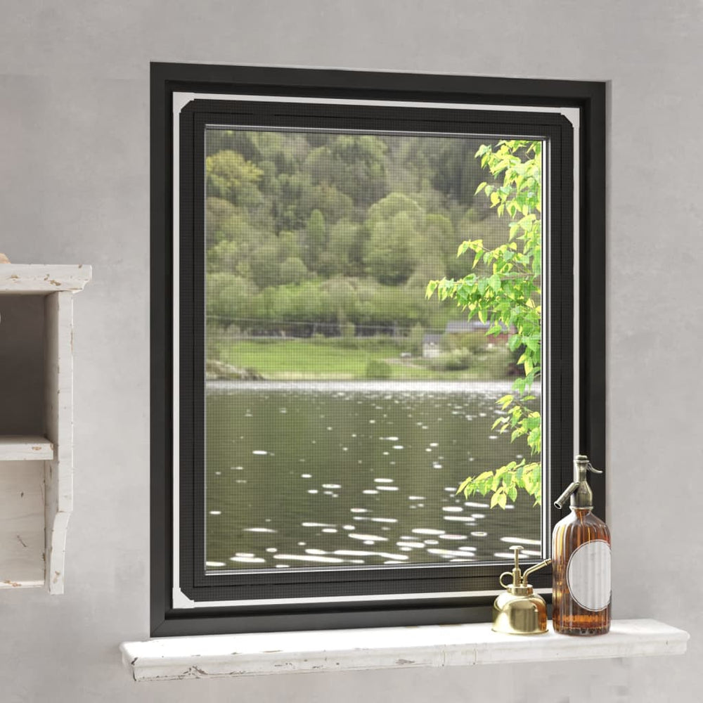 vidaXL Moustiquaire magnétique pour fenêtre Blanc 100x120 cm