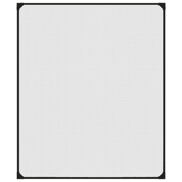 Magnet-Insektenschutz für Fenster Anthrazit 100x120 cm