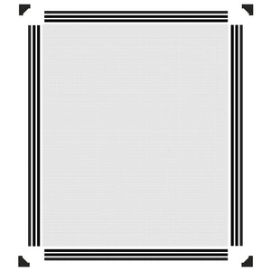 Magnet-Insektenschutz für Fenster Anthrazit 100x120 cm