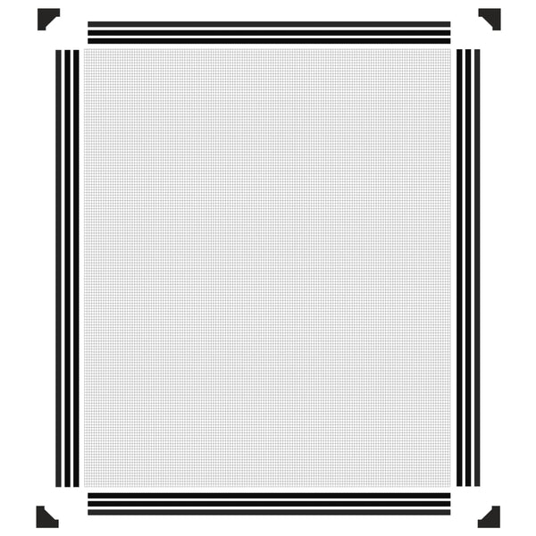 Magnet-Insektenschutz für Fenster Anthrazit 100x120 cm