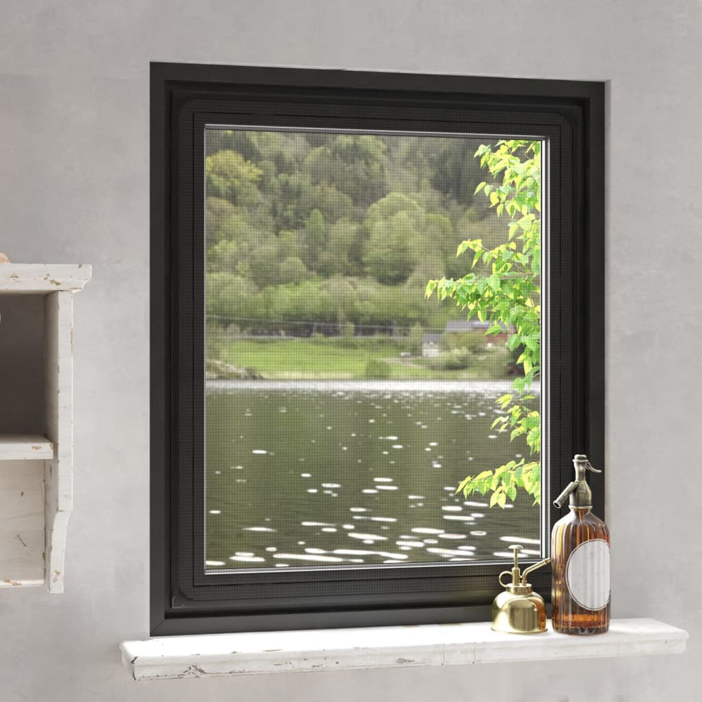 vidaXL Moustiquaire magnétique pour fenêtre Anthracite 100x120 cm