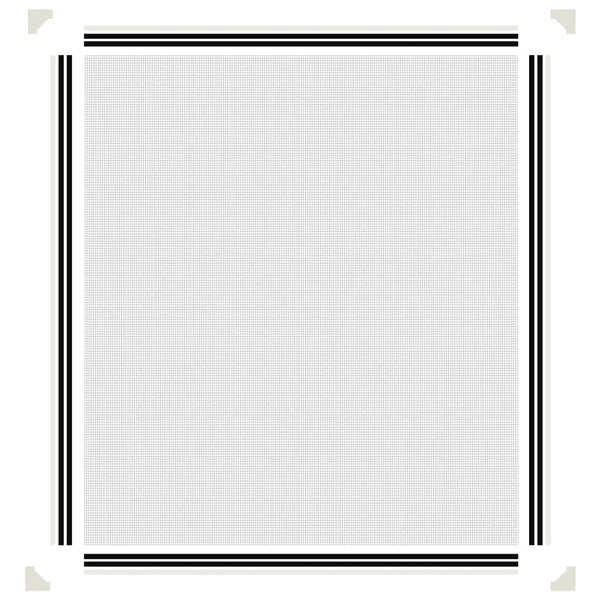 Magnet-Insektenschutz für Fenster Weiß 120x140 cm