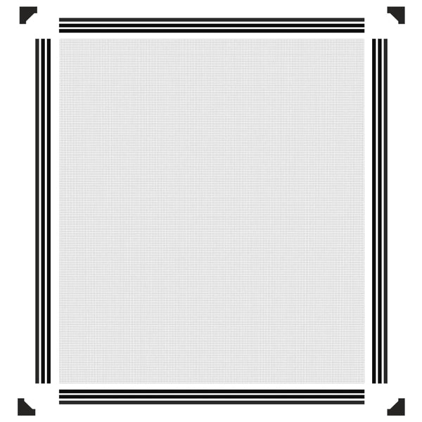 Magnet-Insektenschutz für Fenster Anthrazit 130x150 cm