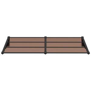 Türvordach Schwarz 199x90 cm Polycarbonat