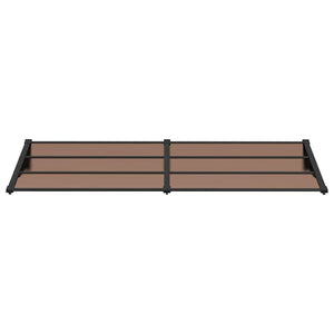 Türvordach Schwarz 239x90 cm Polycarbonat