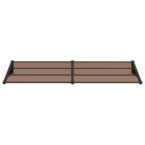 Türvordach Schwarz 239x90 cm Polycarbonat