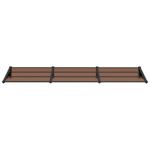 Türvordach Schwarz 297,5x90 cm Polycarbonat