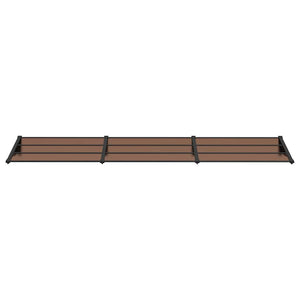 Türvordach Schwarz 358,5x90 cm Polycarbonat