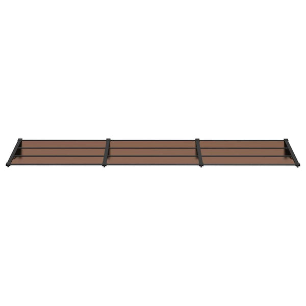 Türvordach Schwarz 358,5x90 cm Polycarbonat