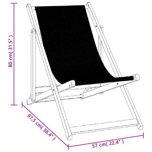 Klappbare Strandstühle, 2er Set, Creme