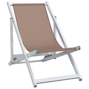 Klappbare Strandstühle 2er Set Braun
