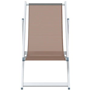 Klappbare Strandstühle 2er Set Braun
