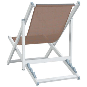 Klappbare Strandstühle 2er Set Braun