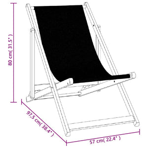 Klappbare Strandstühle 2er Set Braun