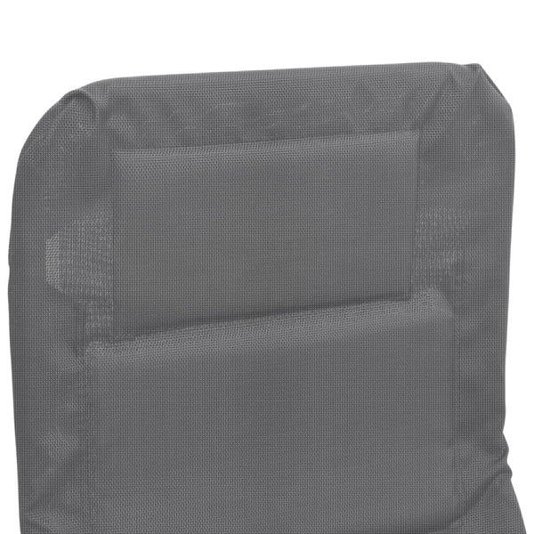 Sonnenliegen 2er Set Grau Textilene
