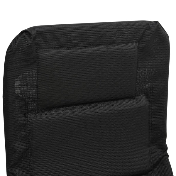 Sonnenliegen 2er Set, Schwarz Textilene & Stahl