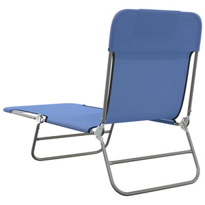 Klappbare Sonnenliegen 2er Set, Blau
