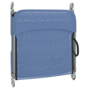Klappbare Sonnenliegen 2er Set, Blau