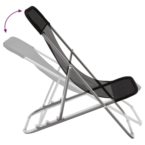 2er Set Klappbare Strandstühle