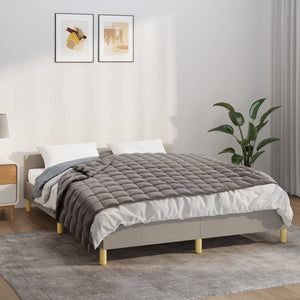 vidaXL Weighted Blanket Grey 135x200 cm 6 kg Fabric