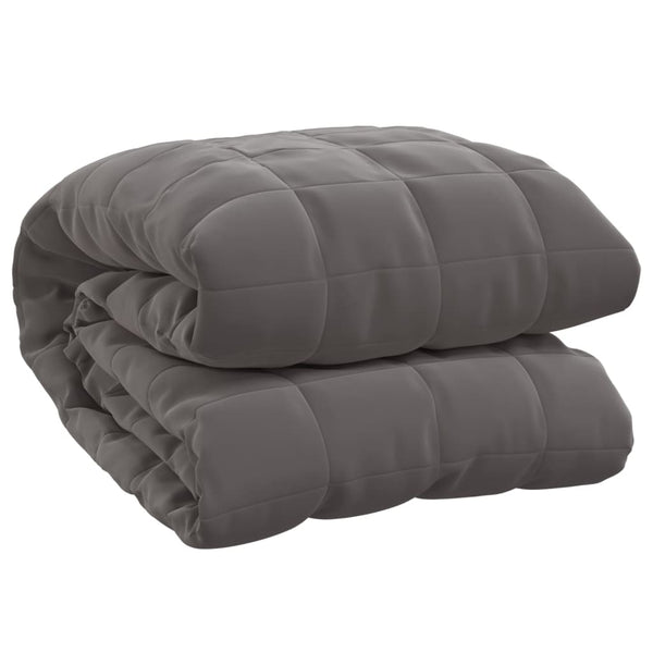 vidaXL Weighted Blanket Grey 140x200 cm 6 kg Fabric