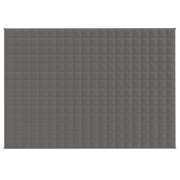 vidaXL Weighted Blanket Grey 140x200 cm 6 kg Fabric