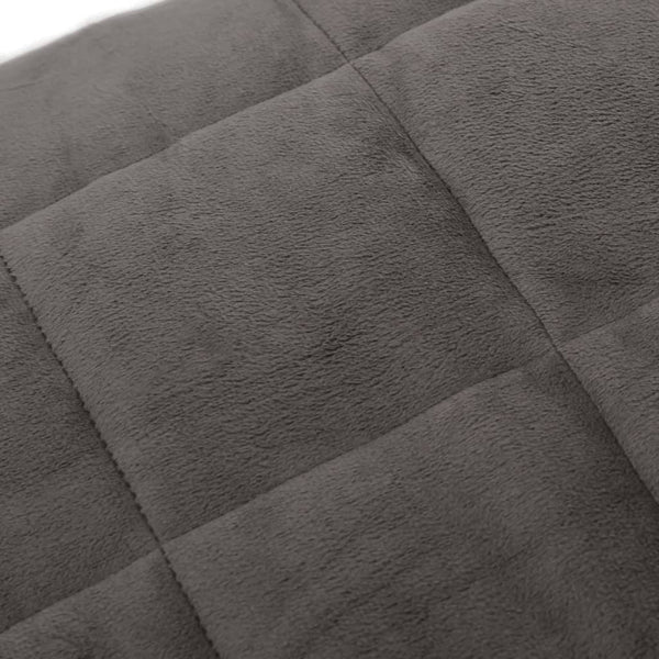 vidaXL Weighted Blanket Grey 140x200 cm 6 kg Fabric