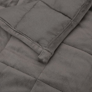 vidaXL Weighted Blanket Grey 140x200 cm 6 kg Fabric