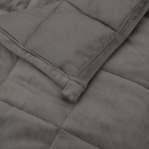 vidaXL Weighted Blanket Grey 135x200 cm 10 kg Fabric