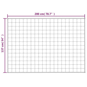 Gewichtsdecke Grau 137x200 cm 10 kg Stoff