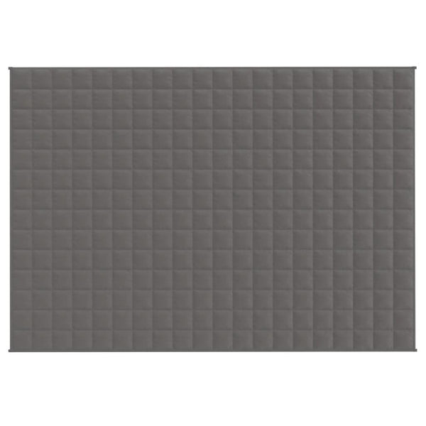 Gewichtsdecke Grau 140x200 cm 10 kg Stoff