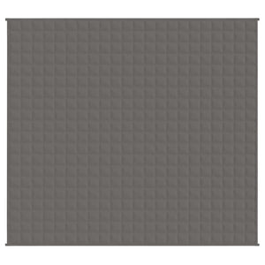 Gewichtsdecke Grau 200x230 cm 13 kg Stoff