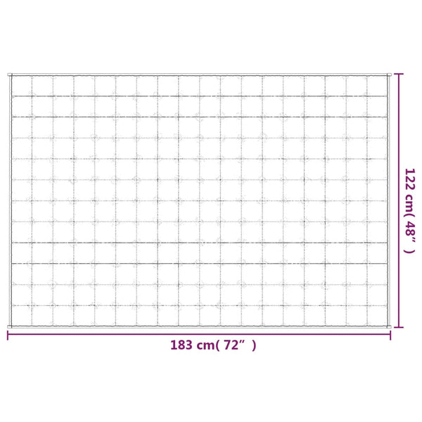 Gewichtsdecke Blau 122x183 cm 5 kg Stoff