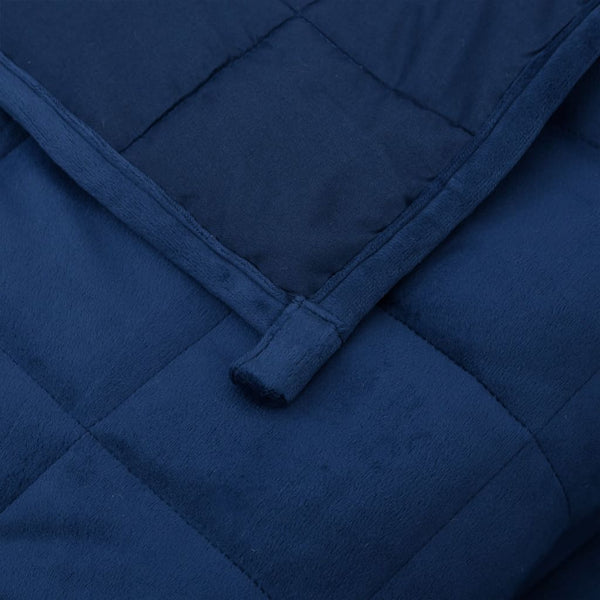 vidaXL Weighted Blanket Blue 122x183 cm 9 kg Fabric