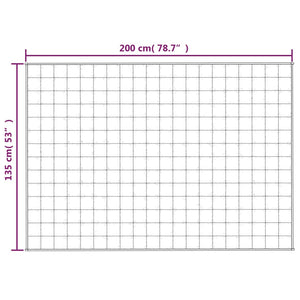 Gewichtsdecke Blau 135x200 cm 6 kg Stoff