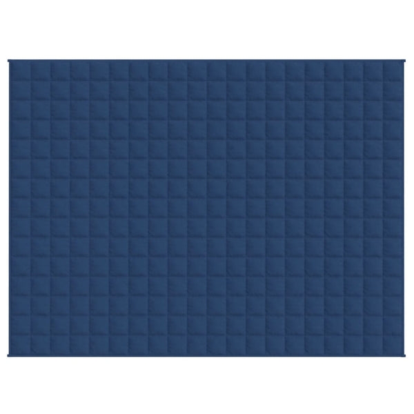 Gewichtsdecke Blau 152x203 cm 7 kg Stoff