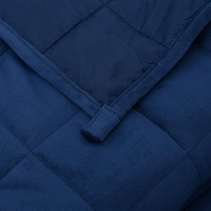 Gewichtsdecke Blau 200x230 cm 9 kg Stoff