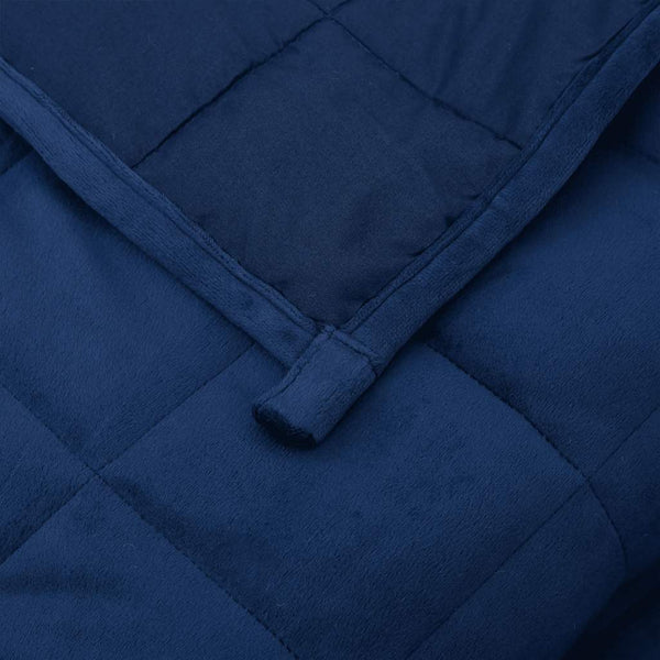 Gewichtsdecke Blau 220x240 cm 11 kg Stoff