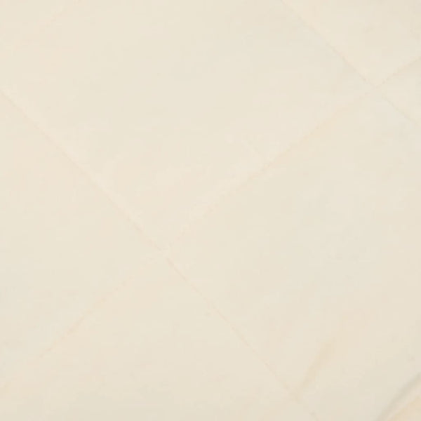 Gewichtsdecke Hellcreme 122x183 cm 9 kg Stoff