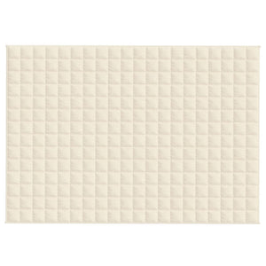 Gewichtsdecke Hellcreme 137x200 cm 6 kg Stoff